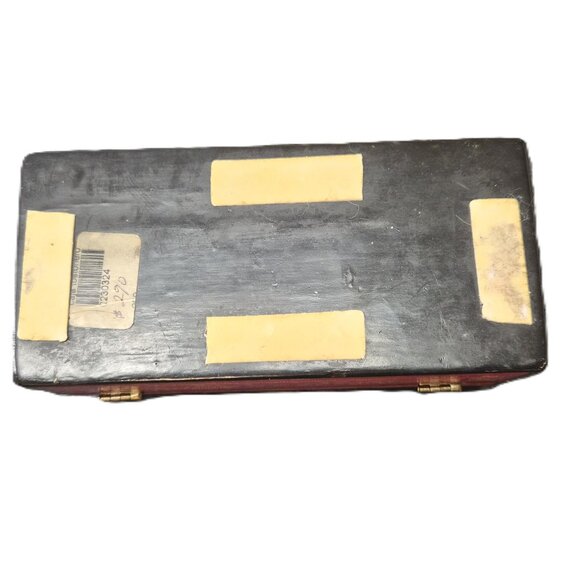 VTG Olinalá Lacquer Box from Guerrero – Hand-Carved Medium Trinket Box Folk Art - Picture 7 of 8